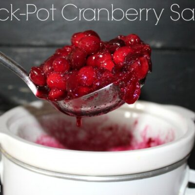 ~Crock-Pot Cranberry Sauce!
