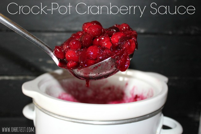 Crock-Pot Cranberry Sauce!