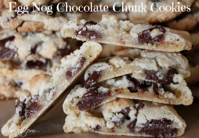 Egg Nog Chocolate Chunk Cookies!