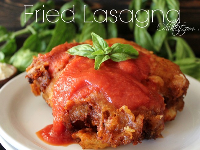 Deep Fried Lasagna!