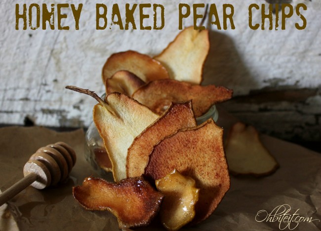Honey Baked Pear Chips!
