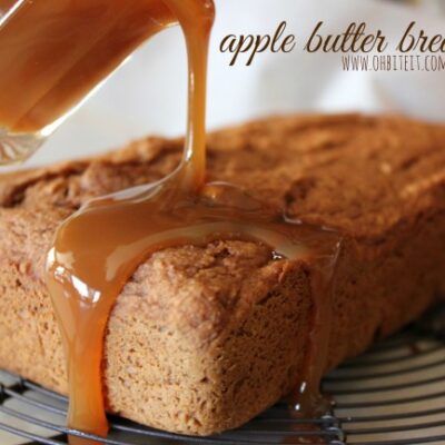 ~Apple Butter Bread! {TWO INGREDIENTS} …and some for YOU too!