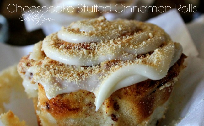 Cheesecake Stuffed Cinnamon Rolls!