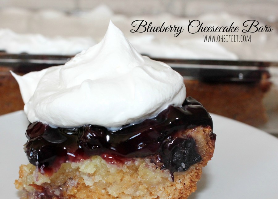 Blueberry Cheesecake Bars!