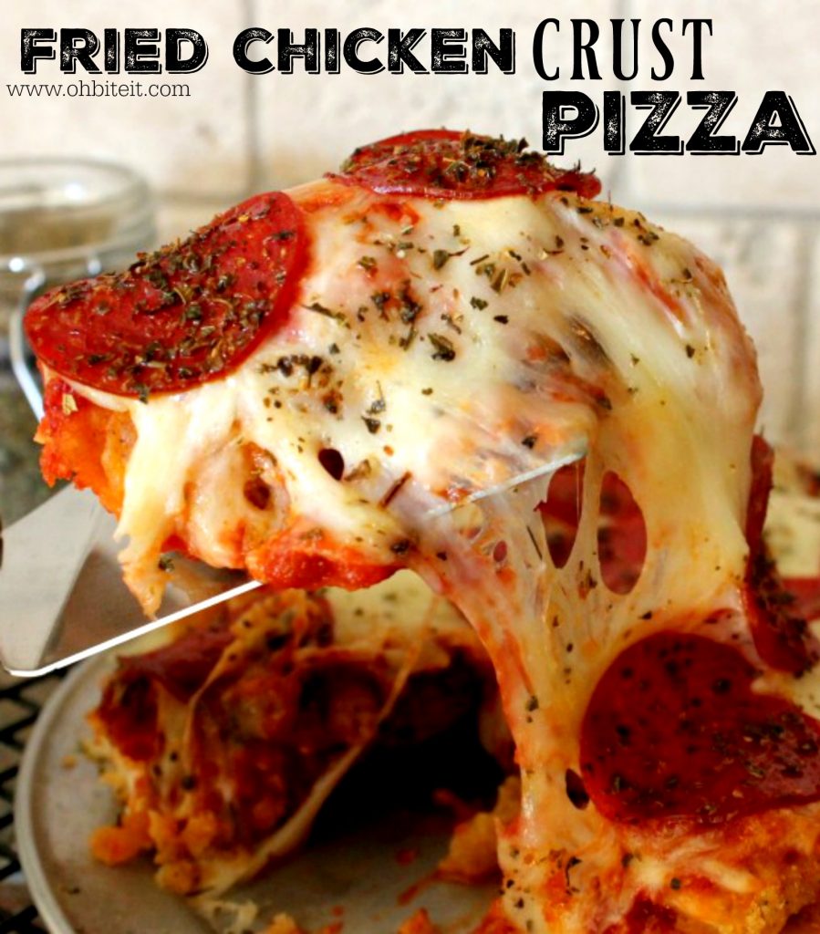 ~Fried Chicken Pizza Crust!