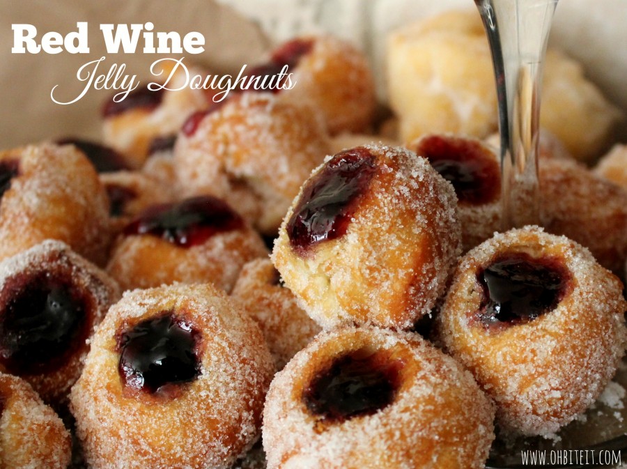 Homemade Donut Recipes - Easy Red Wine Jelly Doughnuts from Scratch | Homemade Recipes http://homemaderecipes.com/holiday-event/14-life-changing-homemade-jelly-donut-recipes