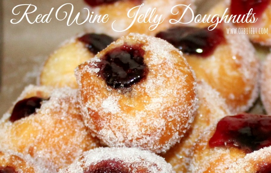 Red Wine Jelly Doughnuts!