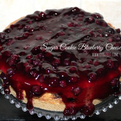 ~Sugar Cookie Blueberry Cheesecake!
