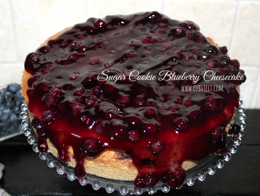 Sugar Cookie Blueberry Cheesecake!