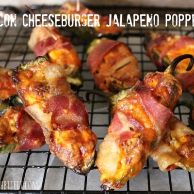 ~Bacon Cheeseburger Jalapeño Poppers!