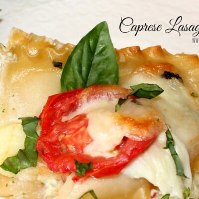 ~Caprese Lasagna…with Basil Cream!