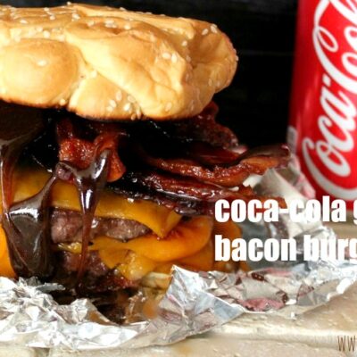 ~Coca-Cola Glazed Bacon Burgers!