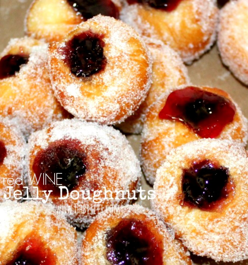 ~Red Wine Jelly Doughnuts!