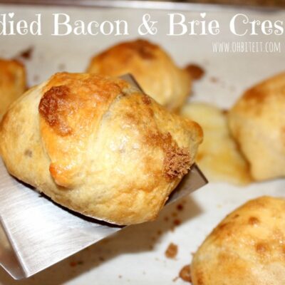 Candied Bacon & Brie Crescents!