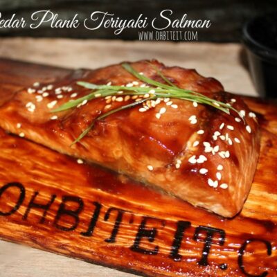 ~Cedar Plank Teriyaki Salmon!