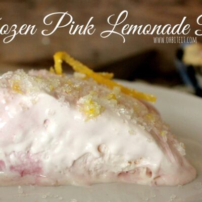 ~Frozen Pink Lemonade Pie!