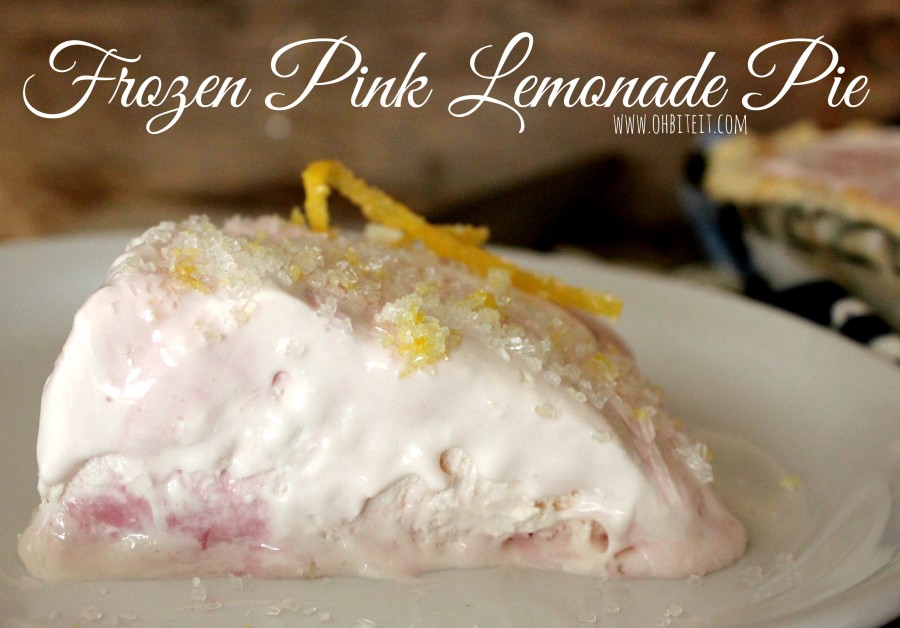 Frozen Pink Lemonade Pie!