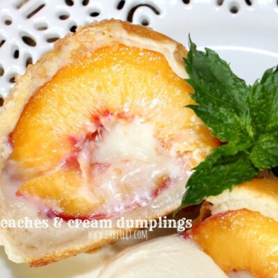 ~Peaches & Cream Dumplings!
