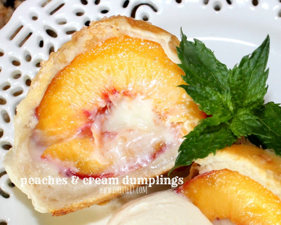 Peaches & Cream Dumplings!
