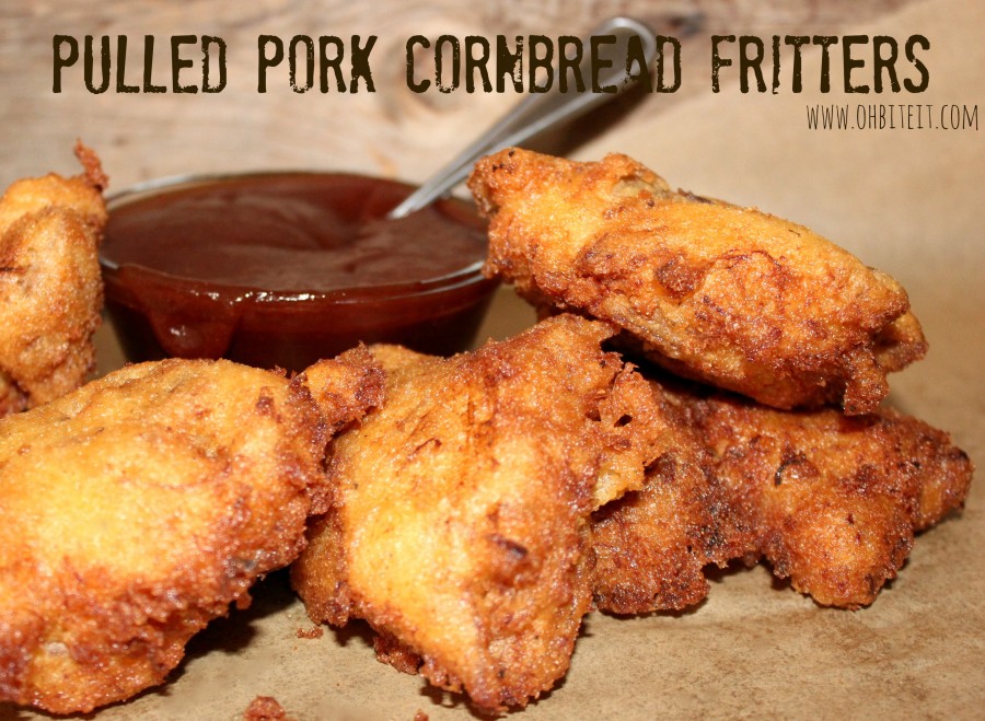 Pulled Pork Cornbread Fritters!