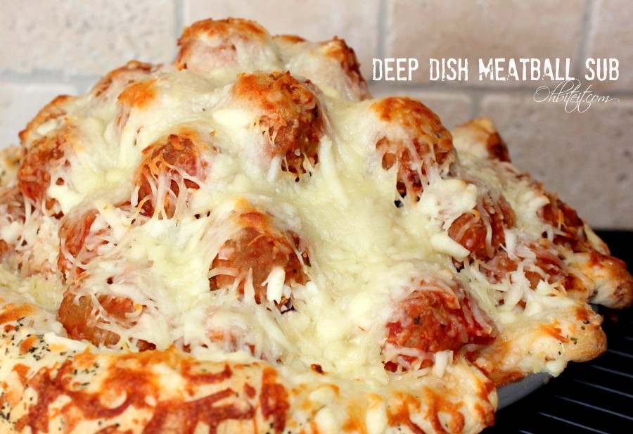 Deep Dish Meatball Sub!