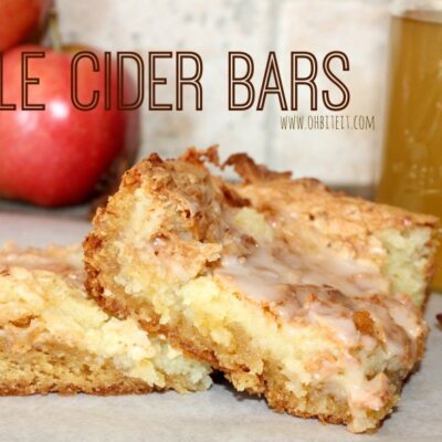 ~Apple Cider Gooey Bars!