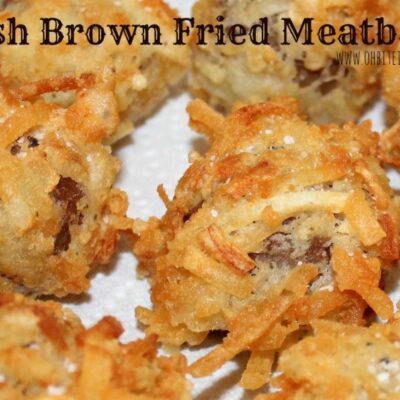~Hash Brown Fried Meatballs!