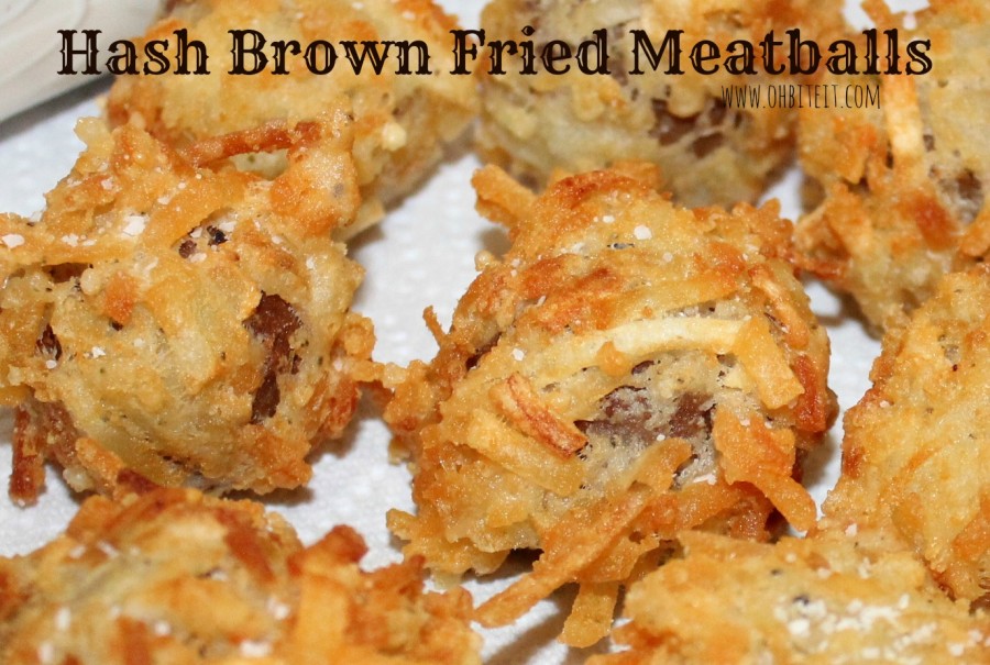 Hash Brown Fried Meatballs!