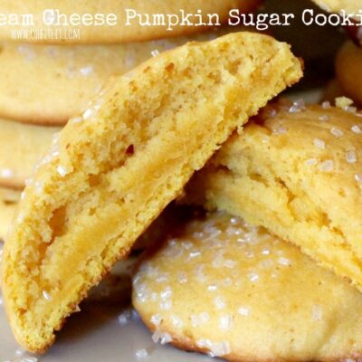 ~Cream Cheese Pumpkin Sugar Cookies!