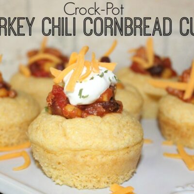 ~Crock-Pot Turkey Chili Cornbread Cups!  ..and a state-of-the-art 'SMART' Crock-Pot for one of YOU!