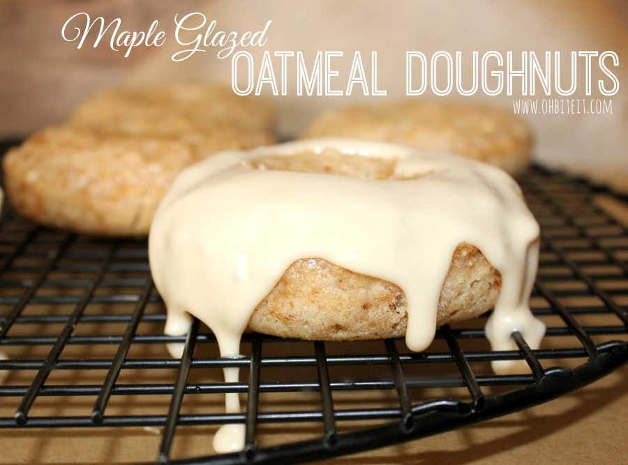 Maple Glazed Oatmeal Doughnuts!