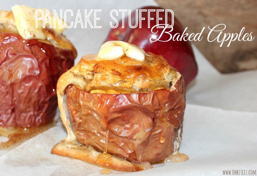 Pancake Stuffed Baled Apples!
