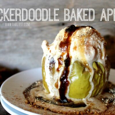 ~Snickerdoodle Baked Apples!