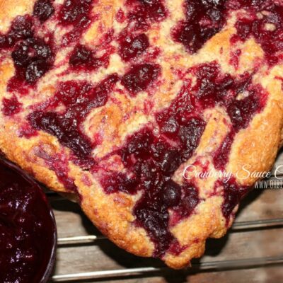 ~Cranberry Sauce Cornbread!