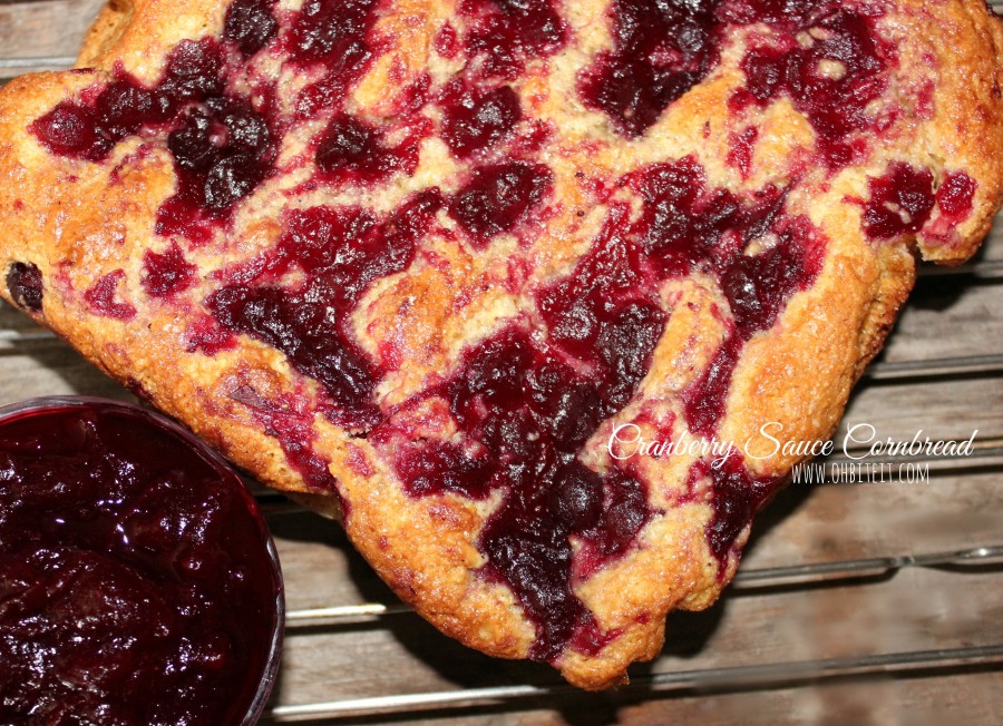 Cranberry Sauce Cornbread!