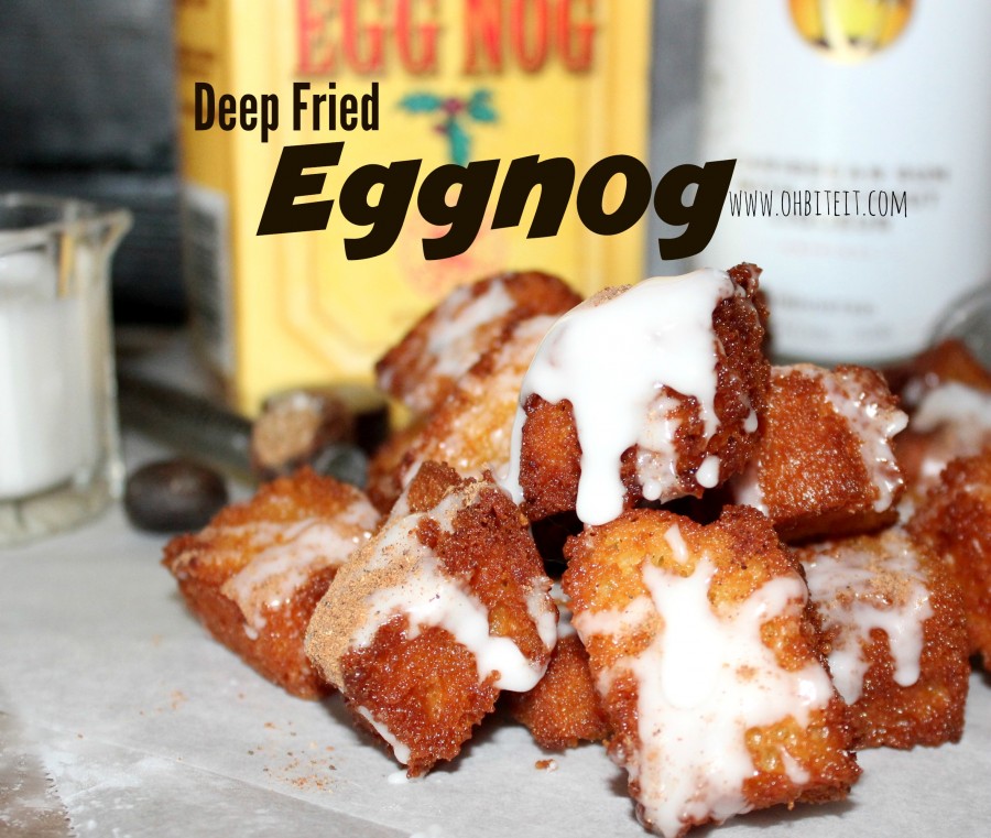 Deep Fried Eggnog…w/ Rum Glaze!