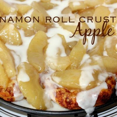 ~Cinnamon Roll Crust Apple Pie!