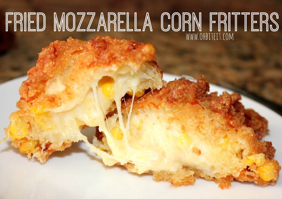 Fried Mozzarella Corn Fritters!