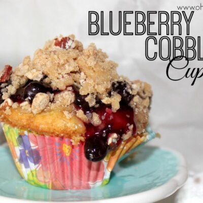 ~Blueberry Cobbler Cupcakes!