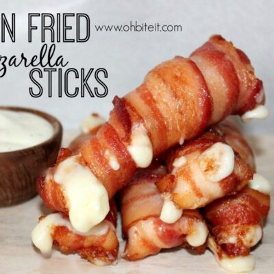 ~Bacon Fried Mozzarella Sticks!