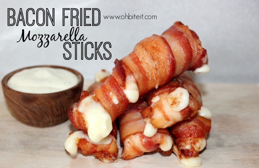 Bacon Fried Mozzarella Sticks!