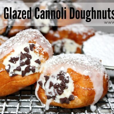~Glazed Cannoli Doughnuts!