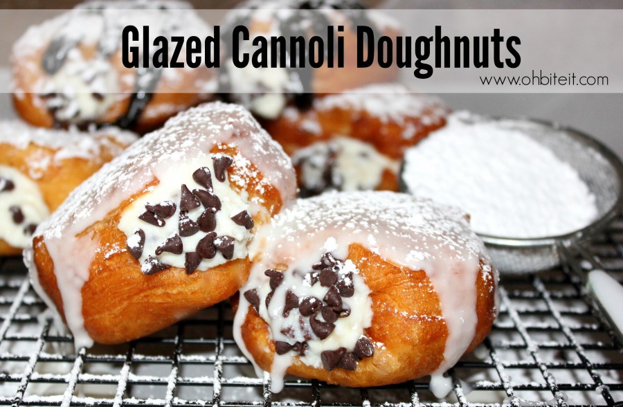 Glazed Cannoli Doughnuts!