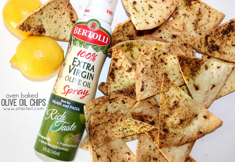 Oven Baked Lemon Pepper Olive Oil Chips!  BERTOLLI!