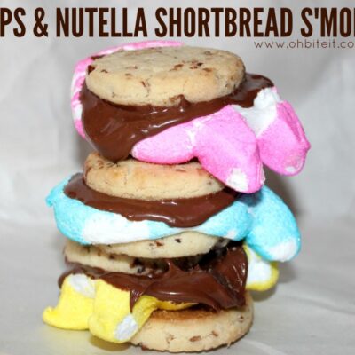 ~PEEPS & Nutella Shortbread S'Mores!