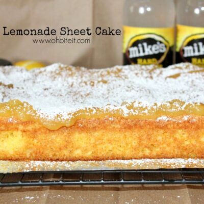 ~Hard Lemonade Sheet Cake!