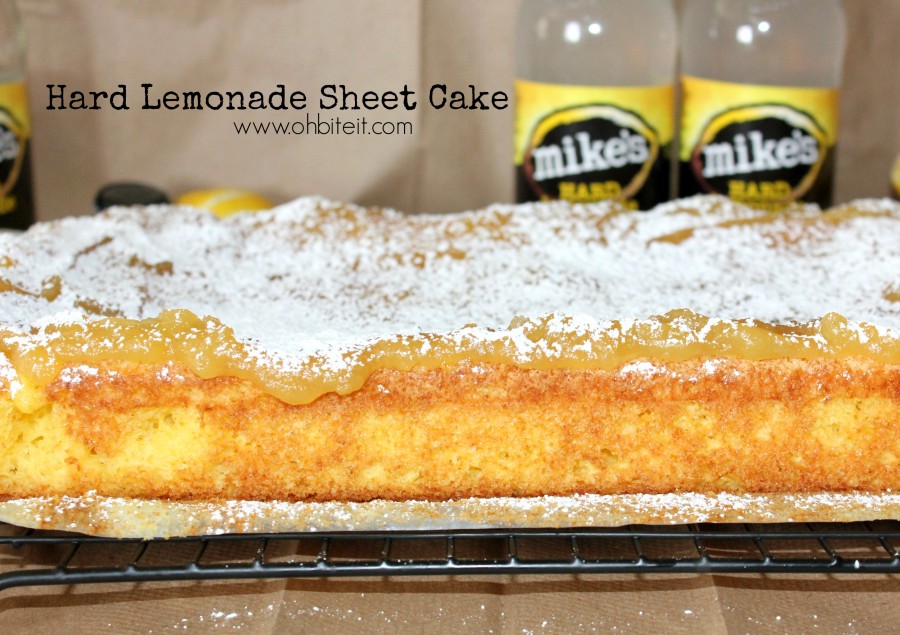 Hard Lemonade Sheet Cake!