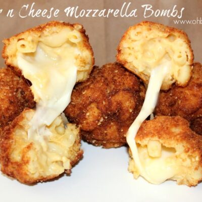 ~Mac n Cheese Mozzarella Bombs!