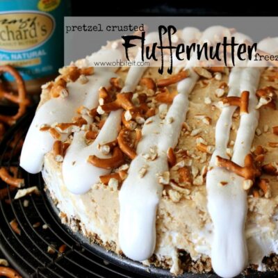 ~Pretzel Crusted Fluffernutter Pie!