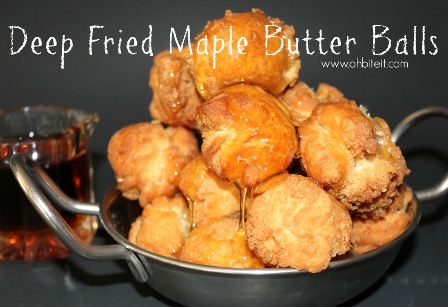 Deep Fried Maple Butter Balls!